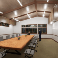 Conference room at PA DCNR, DCNR Hills Creek State Park, New Park Office